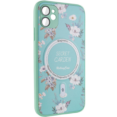 Чехол накладка Secret Garden with MagSafe iPhone 11 Мятная