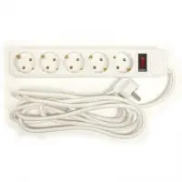 Сетевой Удлинитель на 5 розеток, 3,0 м, евростандарт