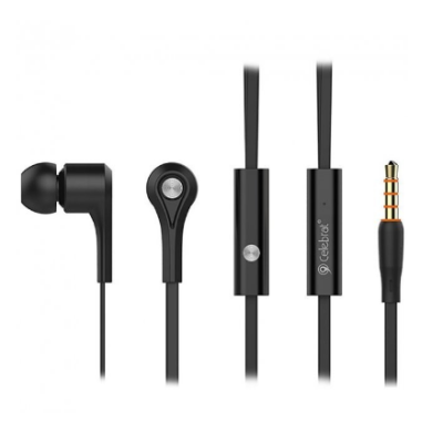 Проводные вакуумные наушники Celebrat D3 Black, черный