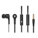 Проводные вакуумные наушники Celebrat D3 Black, черный