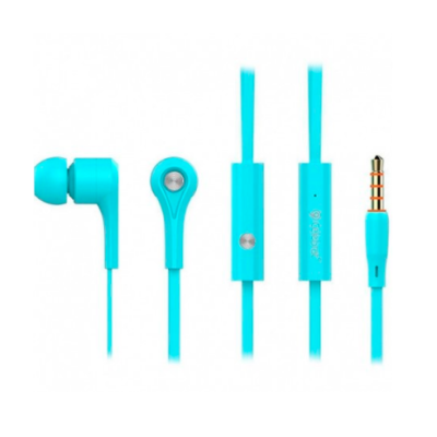 Провідні вакуумні навушники Celebrat D3 Blue, синій