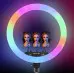Кільцева лампа для селфі MJ-56 56см RGB