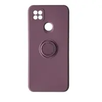 Чехол накладка Ring Xiaomi Redmi 9С Вишневая-фиолетовая