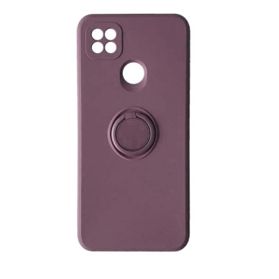 Накладка Ring Xiaomi Redmi 9С Вишневая-фиолетовая
