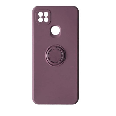 Чехол накладка Ring Xiaomi Redmi 9С Вишневая-фиолетовая