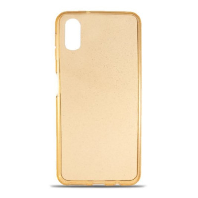 Чехол накладка Shine Transparent iPhone XR Золотая