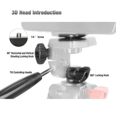 Трипод, штатив TAOTRONICS VT-831 1.35m Multifunctional Чорний Трипод, штатив TAOTRONICS VT-831 1.35m Multifunctional Чорний