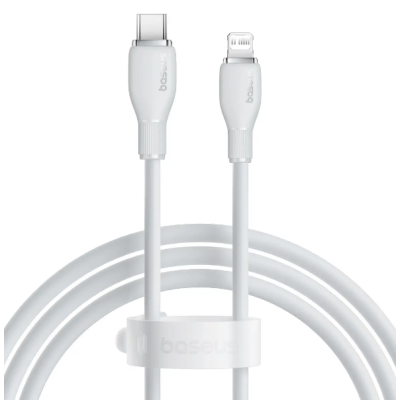 Кабель дата Baseus Pudding Type-C to Lightning 2.4A 1.2м Белый