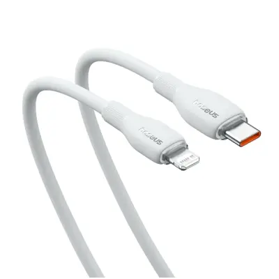 Кабель дата Baseus Pudding Type-C to Lightning 2.4A 1.2м Белый