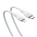Кабель дата Baseus Pudding Type-C to Lightning 2.4A 1.2м Белый