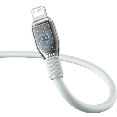 Кабель дата Baseus Pudding Type-C to Lightning 2.4A 1.2м Белый