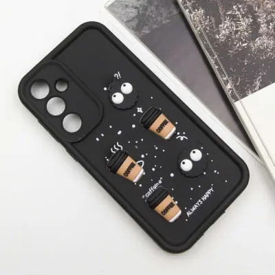 Чохол накладка Pretty Things Samsung A556 (A55 5G) Чорна/Always Happy Чохол накладка Pretty Things Samsung A556 (A55 5G) Чорна/Always Happy