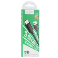 Кабель дата Hoco X88 USB Type A - Type-C 1м Чёрный