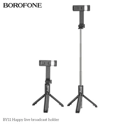 Монопод Bluetooth Tripod Borofone BY11 Black, Чёрный Монопод Bluetooth Tripod Borofone BY11 Black, Чёрный