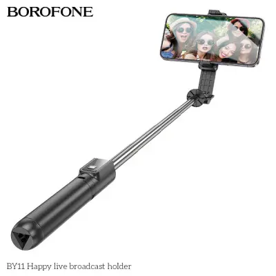 Монопод Bluetooth Tripod Borofone BY11 Black, Чёрный Монопод Bluetooth Tripod Borofone BY11 Black, Чёрный
