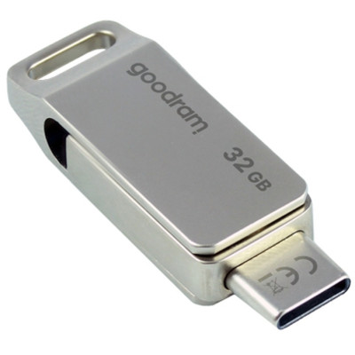 Флеш пам\'ять USB 32Gb Goodram ODA3 USB 3.0 Type-C Silver, Срібний