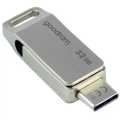 Флеш память USB 32Gb Goodram ODA3 USB 3.0 Type-C Silver, Серебристый