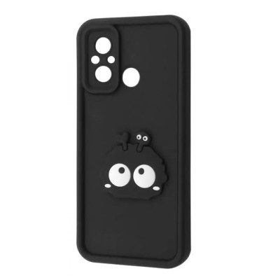 Чехол накладка Pretty Things Xiaomi Redmi 12C Чорна/ Глаза