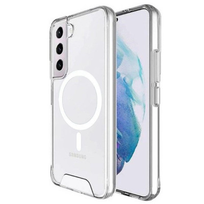 Чохол накладка Space MagSafe Samsung G990 (S21 FE) Прозора