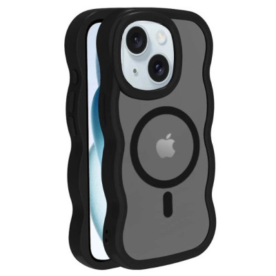 Чехол Накладка Undine MagSafe iPhone 13/ iPhone 14 Черная