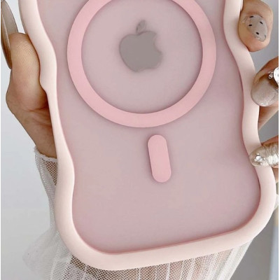 Чохол Накладка Undine MagSafe iPhone 13/ iPhone 14 Рожева