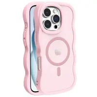 Чехол Накладка Undine MagSafe iPhone 15 Pro Max Розовая