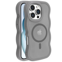 Чохол Накладка Undine MagSafe iPhone 15 Pro Max Сіра Чохол Накладка Undine MagSafe iPhone 15 Pro Max Сіра