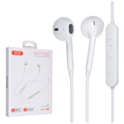 Bluetooth навушники-гарнітура XO BS18 White, білий