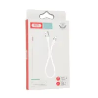 Кабель дата короткий XO NB179 Lightning 0.25м Білий