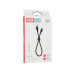 Кабель дата короткий XO NB179 MicroUSB 0.25м Чорний