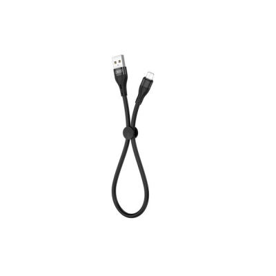 Кабель дата короткий XO NB179 MicroUSB 0.25м Чёрный