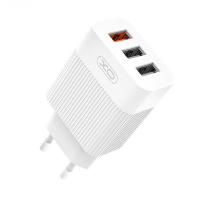 Сетевое зарядное устройство XO L72 MicroUSB 1USB- 18W/ 2USB/2.4a Белый