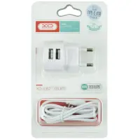 Сетевое зарядное устройство XO L62 Type-C 2USB 2.4A White, Белый