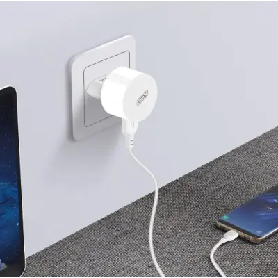 Сетевое зарядное устройство XO L62 Type-C 2USB 2.4A White, Белый