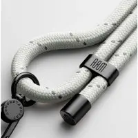 Шнурок для смартфона (на шию), Сірий/Black GlowWhite