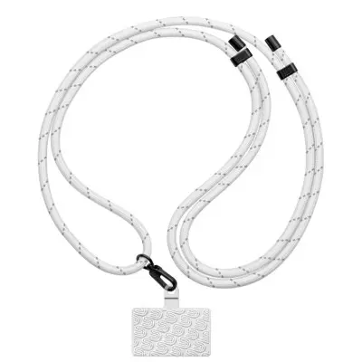 Шнурок для смартфона (на шию), Сірий/Black GlowWhite Шнурок для смартфона (на шию), Сірий/Black GlowWhite