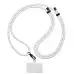 Шнурок для смартфона (на шию), Сірий/Black GlowWhite Шнурок для смартфона (на шию), Сірий/Black GlowWhite