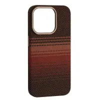 Чехол накладка Carbon MagSafe iPhone 13 Sunset