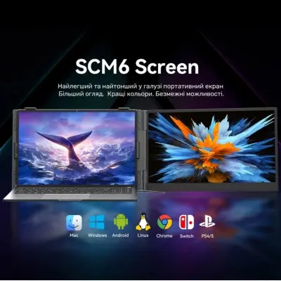 Додатковий Монітор 14" Blackview SCM6 Single Grey (BVSCM6)