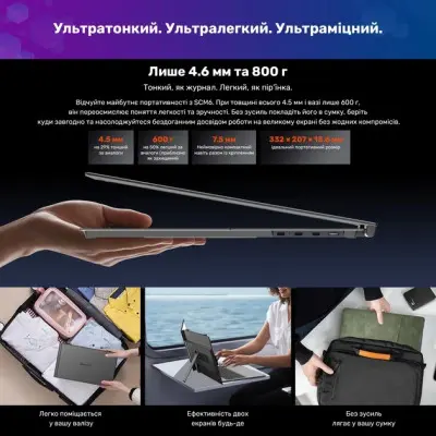Додатковий Монітор 14" Blackview SCM6 Single Grey (BVSCM6)