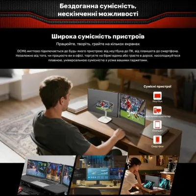 Додатковий Монітор 14" Blackview DCM6 Dual Grey (BVDCM6)