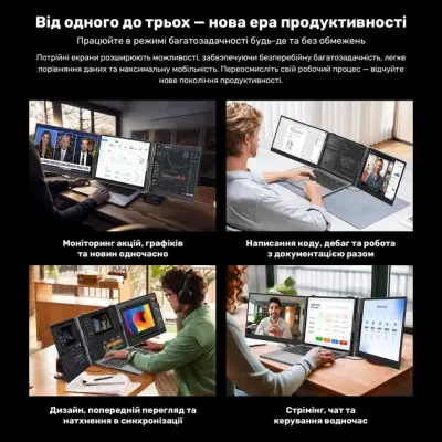 Додатковий Монітор 14" Blackview DCM6 Dual Grey (BVDCM6)