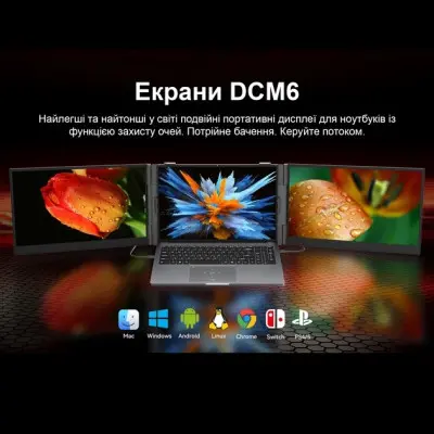 Додатковий Монітор 14" Blackview DCM6 Dual Grey (BVDCM6)
