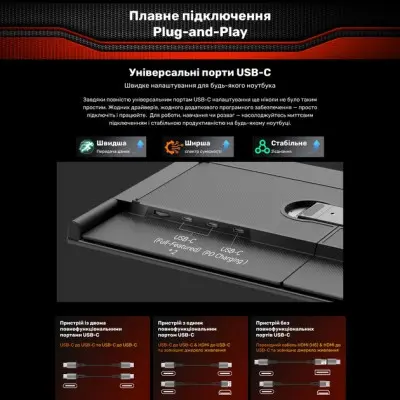 Додатковий Монітор 14" Blackview DCM6 Dual Grey (BVDCM6)