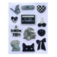 Набір об'ємних 3D наліпок Fashion style 1