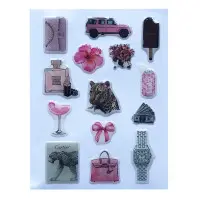 Набір об'ємних 3D наліпок Fashion Style 22