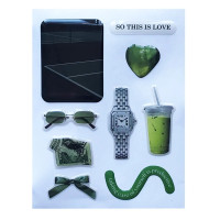 Набор обьемных 3D наклеек Fashion style 25