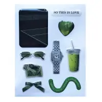 Набір об'ємних 3D наліпок Fashion style 25