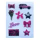 Набір об'ємних 3D наліпок Fashion style 5