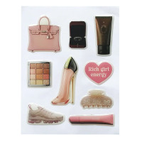 Набор обьемных 3D наклеек Fashion style 6